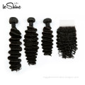 Double Drawn Virgin 9A 10A Cuticle Aligned Full Soft Human Hair Lace Closure